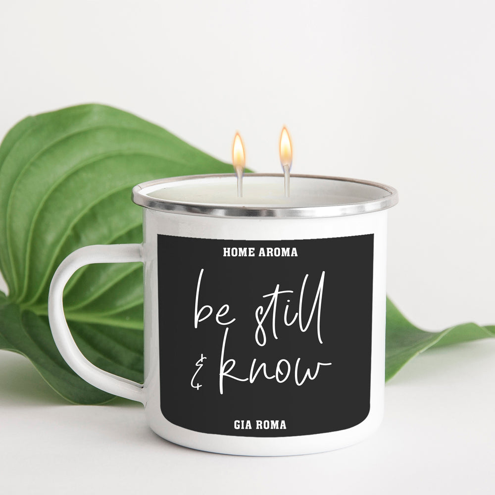 16oz Reusable Metal Candle Mug Scented Soy Candle Gift BandsCo Straps