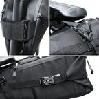 Black Bike Bag Bicycle Bag Cycle Cycling Bike Seat Bag Bags Accessories Waterproof Bike Packing Bags Large Bike Bags Fully Waterproof Bike Bag Under Seat Roll Up Cycling Rear Tail Pack Stevvex