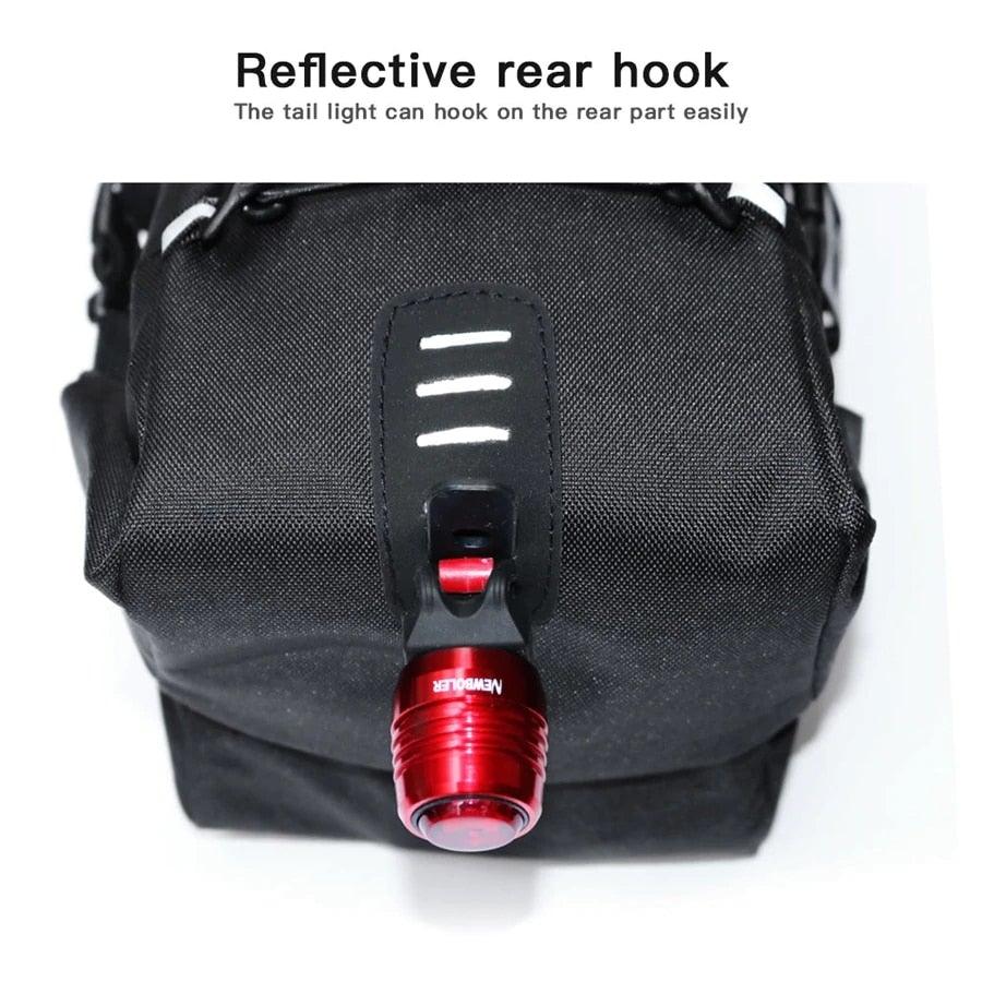 Black Bike Bag Bicycle Bag Cycle Cycling Bike Seat Bag Bags Accessories Waterproof Bike Packing Bags Large Bike Bags Fully Waterproof Bike Bag Under Seat Roll Up Cycling Rear Tail Pack Stevvex