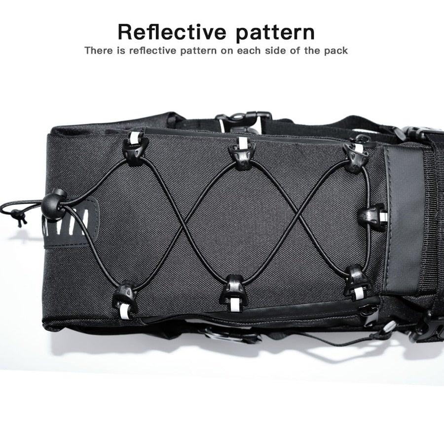 Black Bike Bag Bicycle Bag Cycle Cycling Bike Seat Bag Bags Accessories Waterproof Bike Packing Bags Large Bike Bags Fully Waterproof Bike Bag Under Seat Roll Up Cycling Rear Tail Pack Stevvex