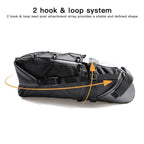 Black Bike Bag Bicycle Bag Cycle Cycling Bike Seat Bag Bags Accessories Waterproof Bike Packing Bags Large Bike Bags Fully Waterproof Bike Bag Under Seat Roll Up Cycling Rear Tail Pack Stevvex