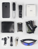 Black Bike Bag Frame Front Top Tube Cycling Bag Waterproof Phone Case Touchscreen Bag  Pack Bicycle Accessories Bike Bicycle Bag Waterproof Bike Phone Mount Bag Front Frame Top Tube Handlebar Bag Touch Screen Holder Case For Cell Phones 6.6in
