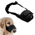 Black Breathable Anti Barking Adjustable Dog Muzzle Nylon Straps Anti Biting Dog Muzzles Cool Pets Accessories Stevvex