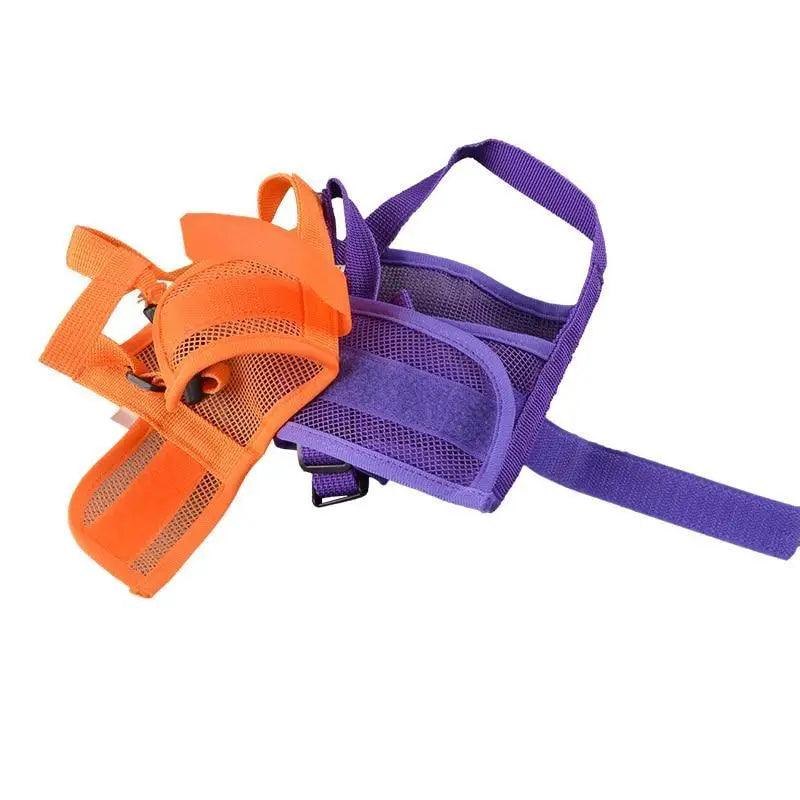 Black Breathable Anti Barking Adjustable Dog Muzzle Nylon Straps Anti Biting Dog Muzzles Cool Pets Accessories Stevvex