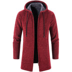 Black Business Autumn Cashmere Jacket Men's Winter Coat Windbreaker Unique Design New Style Warm Hooded Jacket For Men Soft Comfortable Heavyweight Jackets