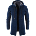 Black Business Autumn Cashmere Jacket Men's Winter Coat Windbreaker Unique Design New Style Warm Hooded Jacket For Men Soft Comfortable Heavyweight Jackets