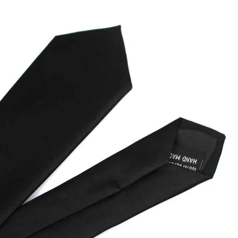 Black Business Skinny Men Neckties Wedding Slim Ties Elegant Men Lightweight High Quality Modern Ties Stevvex