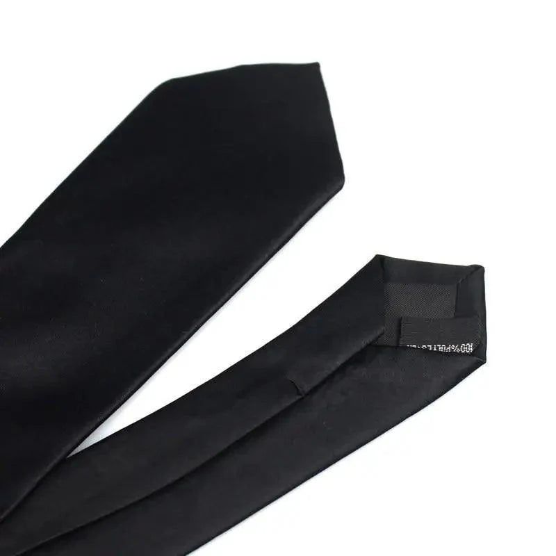 Black Business Skinny Men Neckties Wedding Slim Ties Elegant Men Lightweight High Quality Modern Ties Stevvex