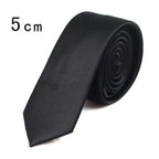 Black Business Skinny Men Neckties Wedding Slim Ties Elegant Men Lightweight High Quality Modern Ties Stevvex