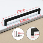 Black Cabinet Handle Square Furniture Hardware Stainless Steel Kitchen Door Knobs Cupboard Wardrobe Drawer Pulls Furniture Handle Drawer Pull Hardware Stainless Steel Kitchen Drawer Pulls Cabinet Handles Stevvex