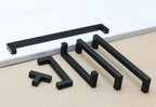 Black Cabinet Handle Square Furniture Hardware Stainless Steel Kitchen Door Knobs Cupboard Wardrobe Drawer Pulls Furniture Handle Drawer Pull Hardware Stainless Steel Kitchen Drawer Pulls Cabinet Handles Stevvex