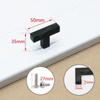 Black Cabinet Handle Square Furniture Hardware Stainless Steel Kitchen Door Knobs Cupboard Wardrobe Drawer Pulls Furniture Handle Drawer Pull Hardware Stainless Steel Kitchen Drawer Pulls Cabinet Handles Stevvex