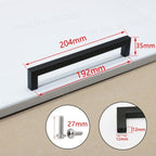 Black Cabinet Handle Square Furniture Hardware Stainless Steel Kitchen Door Knobs Cupboard Wardrobe Drawer Pulls Furniture Handle Drawer Pull Hardware Stainless Steel Kitchen Drawer Pulls Cabinet Handles Stevvex