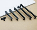 Black Cabinet Handle Square Furniture Hardware Stainless Steel Kitchen Door Knobs Cupboard Wardrobe Drawer Pulls Furniture Handle Drawer Pull Hardware Stainless Steel Kitchen Drawer Pulls Cabinet Handles Stevvex
