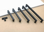 Black Cabinet Handle Square Furniture Hardware Stainless Steel Kitchen Door Knobs Cupboard Wardrobe Drawer Pulls Furniture Handle Drawer Pull Hardware Stainless Steel Kitchen Drawer Pulls Cabinet Handles Stevvex