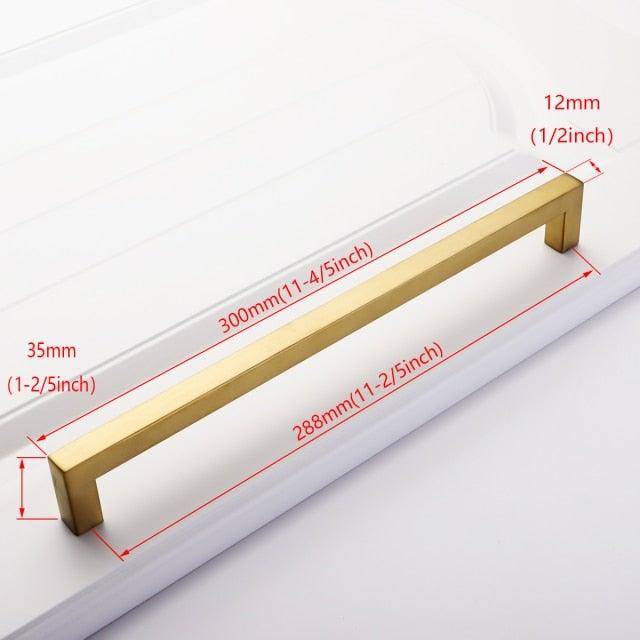 Black Cabinet Handle Square Furniture Hardware Stainless Steel Kitchen Door Knobs Cupboard Wardrobe Drawer Pulls Furniture Handle Drawer Pull Hardware Stainless Steel Kitchen Drawer Pulls Cabinet Handles Stevvex