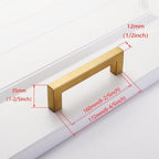 Black Cabinet Handle Square Furniture Hardware Stainless Steel Kitchen Door Knobs Cupboard Wardrobe Drawer Pulls Furniture Handle Drawer Pull Hardware Stainless Steel Kitchen Drawer Pulls Cabinet Handles Stevvex