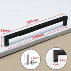 Black Cabinet Handle Square Furniture Hardware Stainless Steel Kitchen Door Knobs Cupboard Wardrobe Drawer Pulls Furniture Handle Drawer Pull Hardware Stainless Steel Kitchen Drawer Pulls Cabinet Handles Stevvex