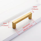 Black Cabinet Handle Square Furniture Hardware Stainless Steel Kitchen Door Knobs Cupboard Wardrobe Drawer Pulls Furniture Handle Drawer Pull Hardware Stainless Steel Kitchen Drawer Pulls Cabinet Handles Stevvex