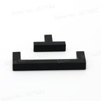 Black Cabinet Handle Square Furniture Hardware Stainless Steel Kitchen Door Knobs Cupboard Wardrobe Drawer Pulls Furniture Handle Drawer Pull Hardware Stainless Steel Kitchen Drawer Pulls Cabinet Handles Stevvex