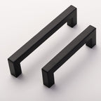 Black Cabinet Handle Square Furniture Hardware Stainless Steel Kitchen Door Knobs Cupboard Wardrobe Drawer Pulls Furniture Handle Drawer Pull Hardware Stainless Steel Kitchen Drawer Pulls Cabinet Handles Stevvex