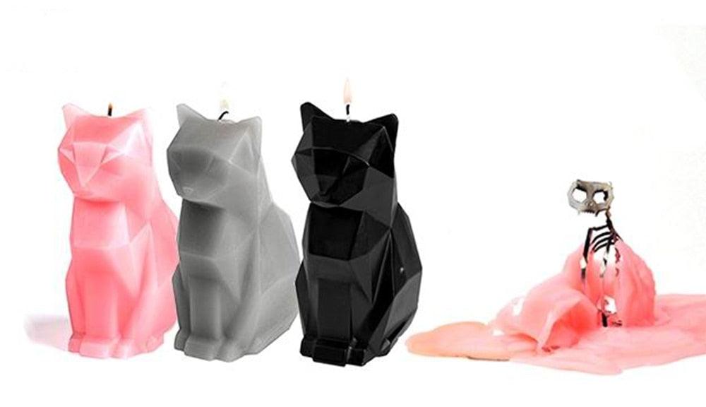 Black Cat Candle Cat Skeleton Candle Unveil Skeleton When Burning Cool And Unique Gifts For Animal Lovers Cat Gifts Cat Lovers Gift Pet Candle Handmade Candle Craft Candle With skeleton Christmas New Year Decoration Gift Stevvex