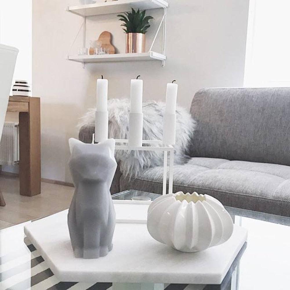 Black Cat Candle Cat Skeleton Candle Unveil Skeleton When Burning Cool And Unique Gifts For Animal Lovers Cat Gifts Cat Lovers Gift Pet Candle Handmade Candle Craft Candle With skeleton Christmas New Year Decoration Gift Stevvex
