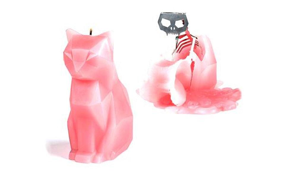 Black Cat Candle Cat Skeleton Candle Unveil Skeleton When Burning Cool And Unique Gifts For Animal Lovers Cat Gifts Cat Lovers Gift Pet Candle Handmade Candle Craft Candle With skeleton Christmas New Year Decoration Gift Stevvex