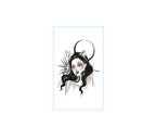 Black Clown Temporary Tattoo Sticker Body Art Arm Waist Fake Waterproof Tattoos Elegant Small Design For Men Women Stevvex