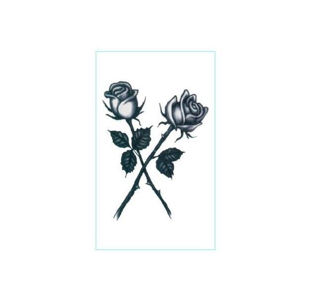 Black Clown Temporary Tattoo Sticker Body Art Arm Waist Fake Waterproof Tattoos Elegant Small Design For Men Women Stevvex