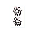 Black Clown Temporary Tattoo Sticker Body Art Arm Waist Fake Waterproof Tattoos Elegant Small Design For Men Women Stevvex