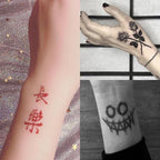 Black Clown Temporary Tattoo Sticker Body Art Arm Waist Fake Waterproof Tattoos Elegant Small Design For Men Women Stevvex