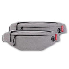 Black Crossbody Fanny Pack Simple Design Belt Bag Canvas Hands Free Travel Bag Sports Workout Durable Lightweight Fanny Packs For Festivals Stevvex