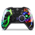 Black Easy Wireless Joystick Gamepad with Programmable Buttons Compatible With PC Laptop Stevvex