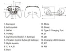 Black Easy Wireless Joystick Gamepad with Programmable Buttons Compatible With PC Laptop Stevvex