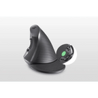 Black Ergonomic Design Office Vertical Mouse 6 Buttons 600/1000/1600 DPI Right Hand Mice With Wrist Mat Better Performance Mouse For PC Desktop Laptop Stevvex