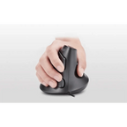 Black Ergonomic Design Office Vertical Mouse 6 Buttons 600/1000/1600 DPI Right Hand Mice With Wrist Mat Better Performance Mouse For PC Desktop Laptop Stevvex