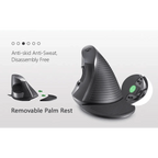 Black Ergonomic Design Vertical Mouse Adjustable DPI Optical Right Hand Mouse Reduce Wrist Pain 6 Buttons Modern Mouse For Computers Laptops PC Stevvex