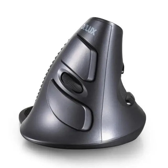 Black Ergonomic Design Vertical Mouse Adjustable DPI Optical Right Hand Mouse Reduce Wrist Pain 6 Buttons Modern Mouse For Computers Laptops PC Stevvex