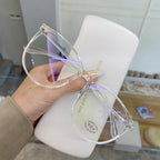 Black Fashion Anti Blue Light Transparent Computer Glasses Lightweight Frames  For Women Men Round Eyewear Round Women Optical Eyewear Frames Vintage Cat Eye Stevvex
