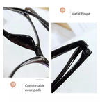Black Fashion Anti Blue Light Transparent Computer Glasses Lightweight Frames  For Women Men Round Eyewear Round Women Optical Eyewear Frames Vintage Cat Eye Stevvex