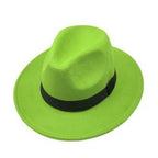 Black Fedora Hat Unisex Wide Brim Hat Autumn Winter Fedora Hat Wide Cap Winter Wool Classic Hat Men Elegant Gentleman Hat For Party Stevvex