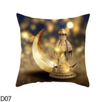 Black Gold Decor Pillow Case Ramadan Cushion Cover Pattern Decorative Cushion Pillowcase Stylish Pillow Home Decor Pillowcover Stevvex