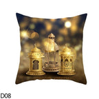 Black Gold Decor Pillow Case Ramadan Cushion Cover Pattern Decorative Cushion Pillowcase Stylish Pillow Home Decor Pillowcover Stevvex