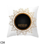 Black Gold Decor Pillow Case Ramadan Cushion Cover Pattern Decorative Cushion Pillowcase Stylish Pillow Home Decor Pillowcover Stevvex