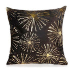 Black Gold Pillow Geometric Cushion Hot Pillows For Chairs Seat Pillowcase Black Striped Pillow Case  Luxury Soft Cushion Covers Decor Home Livingroom Decoration 45x45CM