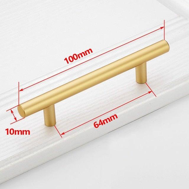 Black Golden Cupboard Handle Brushed Stainless Steel Kitchen Cabinet Door Knob Furniture Drawer Pull Hardware Pulls  Bar Handle  Furniture Handle Drawer Pull Hardware Stainless Steel Kitchen Drawer Pulls Cabinet Handles Stevvex
