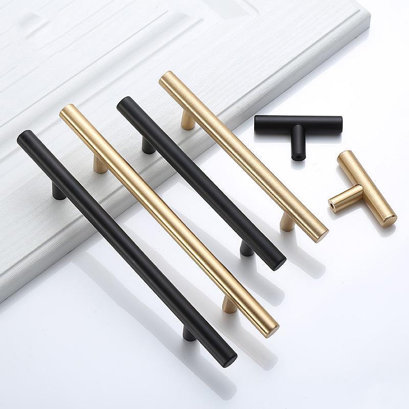 Black Golden Cupboard Handle Brushed Stainless Steel Kitchen Cabinet Door Knob Furniture Drawer Pull Hardware Pulls  Bar Handle  Furniture Handle Drawer Pull Hardware Stainless Steel Kitchen Drawer Pulls Cabinet Handles Stevvex