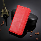 Black Leather Case for iPhone 11 12 13 14 Pro XS Max XR X 8 7 6S 6 Plus Magnet Flip Case Cover For iPhone Business Wallet Leather Case with Magnetic Flip Card Holder Kickstand Full Body Protective Anti-Drop Phone Case