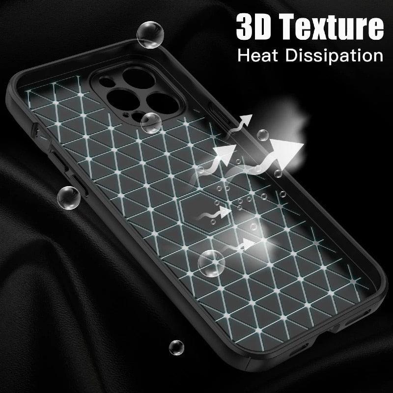 Black Leather Shockproof Phone Case on iPhone 13 11 12 14 Pro Max XR XS Max 14 Plus Camera Lens Protection Soft Back Cover Silky-Soft Touch Full-Body Protective Case Shockproof Cover Stevvex